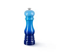 Le Creuset Classic Adjustable Pepper Mill Grinder, Chip-Resistant ABS Plastic, Anti-Corrosion, 40g, Azure, 96001900220000