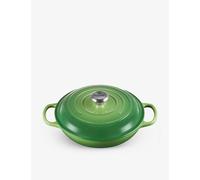 Le Creuset Bamboo Green Signature Shallow Cast-iron Casserole Dish 26cm