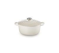 Le Creuset Signature Cast Iron Round Casserole Dish in Meringue 20cm