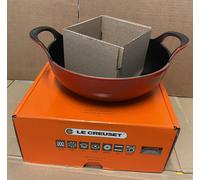 Le Creuset Cast Iron 24cm Balti Dish In Cerise / Red (NEW)