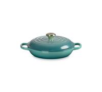 Le Creuset Signature Bleu Riviera Cast Iron 26cm Shallow Casserole