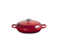 Le Creuset Cast Iron 26cm Shallow Casserole - Cerise