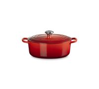 Le Creuset Cast Iron 27cm Oval Casserole - Cerise