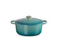 Le Creuset Le Creuset Signature round casserole 6.7 l Bleu Riviera