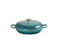 Le Creuset Signature shallow casserole 3.5 l Bleu Riviera