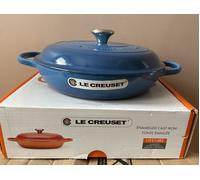 Le Creuset Cast Iron 30cm Shallow Casserole - Marseille Blue (BNIB)