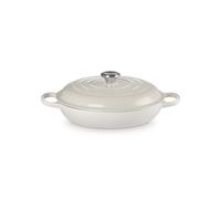 Le Creuset Signature Cast Iron Shallow Casserole in Meringue 30cm