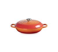 Le Creuset Signature Cast Iron Shallow Casserole Volcanic 30 cm Stainless Steel Knob