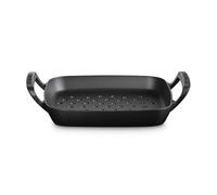 Le Creuset Cast Iron BBQ 30cm Satin Black Square Grill Basket