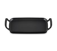 Le Creuset Cast Iron BBQ 40cm Satin Black Rectangular Griddle