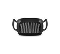 Le Creuset Cast Iron BBQ 26cm Satin Black Square Grill