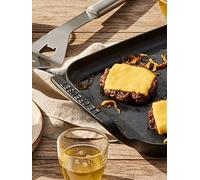 Le Creuset Cast Iron Bbq Rectangular Griddle 40Cm Satin Black Atin Black