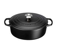 Le Creuset Cast Iron Oval Casserole 27cm Satin Black
