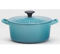 Le Creuset Cast Iron Round Casserole, Teal, 18 cm