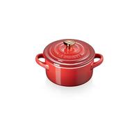 Le Creuset Cerise Petite Round Casserole with Heart Knob