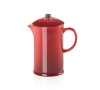 Le Creuset Stoneware Cafetière French Press with Stainless Steel Plunger, 1 Litre, Serves 3-4 Cups, Cerise, 91028200060000