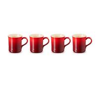 Le Creuset Cerise Stoneware Set of 4 400ml Seattle Mugs