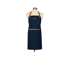 LE CREUSET Chef's Apron, 100 Percent canvas cotton, 88 cm long, Dark Blue Denim, 45003007760800