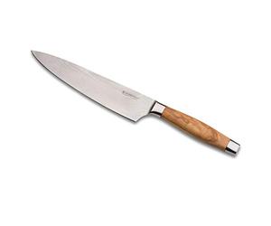 LE CREUSET Chef's Knife 20 cm Olive Wood Handle, 98000320000200, Brown Or Silver