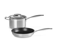 Le Creuset Classic 3-ply Stainless Steel 2-Piece Frying Pan and Saucepan Set