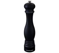 Le Creuset Classic Adjustable Pepper Grinder, Large, Chip-Resistant ABS Plastic, Anti-Corrosion, 518 g, Matte Black, 96002700000000