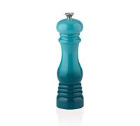 Le Creuset Classic Adjustable Salt Mill Grinder, Chip-Resistant ABS Plastic, Anti-Corrosion, 40g, 21 cm, Teal, 96002000490000