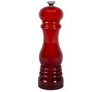Le Creuset Classic Adjustable Salt Mill Grinder, Chip-Resistant ABS Plastic, Anti-Corrosion, 40g, 21 cm, Cerise, 96002000060000