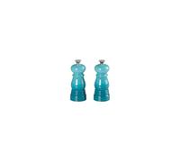Le Creuset Classic Salt and Pepper Mill Set, Personal Use, Chip-Resistant ABS Plastic, Anti-Corrosion, 11 cm, Teal, 96002500490000