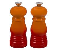 Le Creuset Classic Salt and Pepper Mill Set, Personal Use, Chip-Resistant ABS Plastic, Anti-Corrosion, 11 cm, Volcanic, 96002500090000