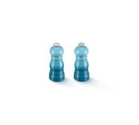 Le Creuset Classic Salt & Pepper Mill Set, Personal Use, Chip-Resistant ABS Plastic, Anti-Corrosion, 11 cm, Caribbean