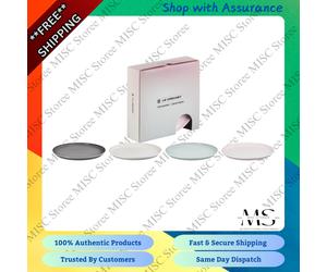 Le Creuset Crockery Coupe Stoneware Side Plate, Set of 4, 22cm, Assorted New