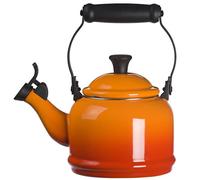 Le Creuset Demi Kettle, Enamelled Steel, Suitable for All Hob Types Including Induction, Enamelled Steel, 1.1 L, Volcanic, 92000900090000