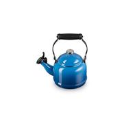 Le Creuset Enamel On Steel Demi Tea Kettle with Metal Finishes, 1.25 qt, Marseille