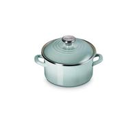 Le Creuset Enamel on Steel Traditional Petite Stockpot, 3.8qt., Sea Salt