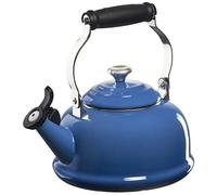 Le Creuset Enamel On Steel Whistling Tea Kettle with Metal Finishes, 1.7 qt., Marseille