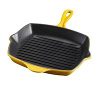 Le Creuset Enameled Cast-Iron 10-1/4-Inch Square Skillet Grill, Dijon