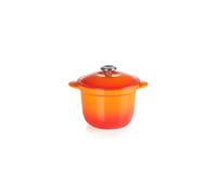 Le Creuset Enameled Cast Iron Rice Pot with SS Knob & Stoneware Insert 2.25 qt. Flame