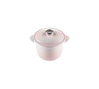 Le Creuset Enameled Cast Iron Rice Pot with Stoneware Insert, 18cm, Shell Pink, 41110187770460