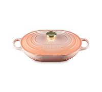 Le Creuset Enameled Cast Iron Signature Oval Casserole, 3.75 qt., Peche