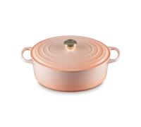 Le Creuset Enameled Cast Iron Signature Oval Dutch Oven 8 qt. Peche with Light Gold Knob