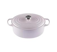 LE CREUSET Enameled Cast Iron Signature Oval Dutch Oven with Lid, 6.75 Quart, Shallot (LS2502-3165SS)