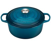 Le Creuset Enameled Cast Iron Signature Round Dutch Oven, 5.5 qt., Deep Teal
