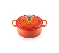 Le Creuset Enameled Cast Iron Signature Round Dutch Oven with Lid 5.5 Quart Flame
