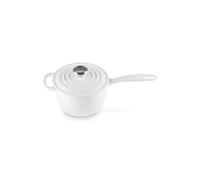 Le Creuset Enameled Cast Iron Signature Saucepan, 1.75 qt., White