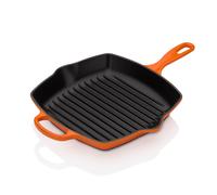 Le Creuset Enameled Cast Iron Signature Square Skillet Grill 10.25"""" Flame