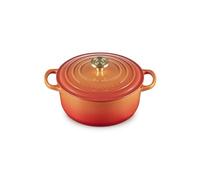 Le Creuset Flamme Dorée Round Casserole, 20cm