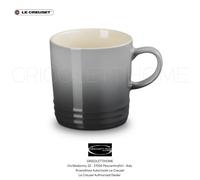 Le Creuset Flint Stoneware Glazed Mug Cup 350 ml Grey Flint Handle