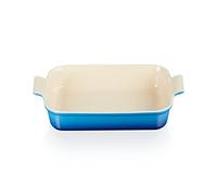 Le Creuset Heritage Rectangular Dish, Stoneware, 32 cm, 2.31 kg, Azure, 71102322200001