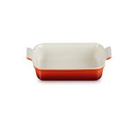 Le Creuset Heritage Rectangular Dish, Stoneware, 32 cm, 2.31 kg, Cerise, 71102320600001
