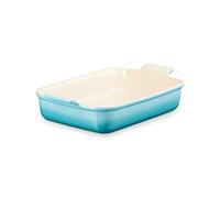 Le Creuset Heritage Rectangular Dish, Stoneware, 32 cm, 2.31 kg, Teal, 71102321700001